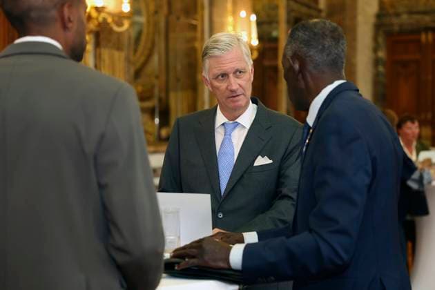 King Philippe of Belgium receives BeHeroes BRUSSELS, BELGIUM - SEPTEMBER 17 : King Philippe of Belgium receives Mahamat Haroun from the BeHeroes initiative at the Royal Palace pictured on September 17, 2026 in Brussels, Belgium, 17 09 2026 Brussels Belgium  Copyright: xXpix