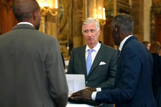 King Philippe of Belgium receives BeHeroes BRUSSELS, BELGIUM - SEPTEMBER 17 : King Philippe of Belgium receives Mahamat Haroun from the BeHeroes initiative at the Royal Palace pictured on September 17, 2026 in Brussels, Belgium, 17 09 2026 Brussels Belgium  Copyright: xXpix