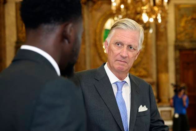 King Philippe of Belgium receives BeHeroes BRUSSELS, BELGIUM - SEPTEMBER 17 : King Philippe of Belgium receives Mahamat Haroun from the BeHeroes initiative at the Royal Palace pictured on September 17, 2026 in Brussels, Belgium, 17 09 2026 Brussels Belgium  Copyright: xXpix