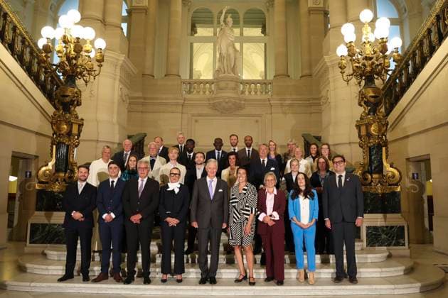 King Philippe of Belgium receives BeHeroes BRUSSELS, BELGIUM - SEPTEMBER 17 : King Philippe of Belgium receives twelve heroes from the BeHeroes initiative at the Royal Palace pictured on September 17, 2026 in Brussels, Belgium, 17 09 2026 Brussels Belgium  Copyright: xXpix