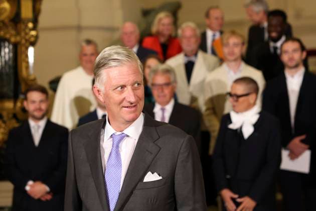 King Philippe of Belgium receives BeHeroes BRUSSELS, BELGIUM - SEPTEMBER 17 : King Philippe of Belgium receives twelve heroes from the BeHeroes initiative at the Royal Palace pictured on September 17, 2026 in Brussels, Belgium, 17 09 2026 Brussels Belgium  Copyright: xXpix