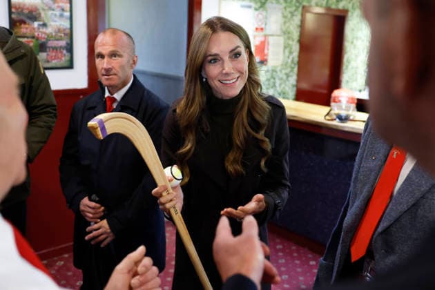 The Prince and Princess of Wales visit Bute Shinty Club The Prince and Princess of Wales visit Bute Shinty Club, Rothesay, Bute, UK, on the 17th September 2026. Picture by Jeff J Mitchell WPA-Pool Rothesay Bute Shinty Club Bute UK  WHA-0831