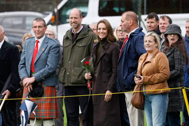 The Prince and Princess of Wales visit Bute Shinty Club The Prince and Princess of Wales visit Bute Shinty Club, Rothesay, Bute, UK, on the 17th September 2026. Picture by Jeff J Mitchell WPA-Pool Rothesay Bute Shinty Club Bute UK  WHA-0831