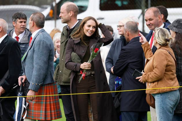 The Prince and Princess of Wales visit Bute Shinty Club The Prince and Princess of Wales visit Bute Shinty Club, Rothesay, Bute, UK, on the 17th September 2026. Picture by Jeff J Mitchell WPA-Pool Rothesay Bute Shinty Club Bute UK  WHA-0831