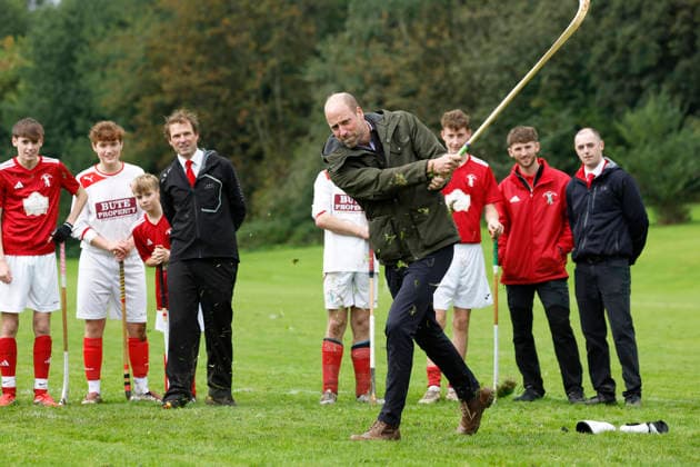 The Prince and Princess of Wales visit Bute Shinty Club The Prince and Princess of Wales visit Bute Shinty Club, Rothesay, Bute, UK, on the 17th September 2026. Picture by Jeff J Mitchell WPA-Pool Rothesay Bute Shinty Club Bute UK  WHA-0831