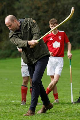 The Prince and Princess of Wales visit Bute Shinty Club The Prince and Princess of Wales visit Bute Shinty Club, Rothesay, Bute, UK, on the 17th September 2026. Picture by Jeff J Mitchell WPA-Pool Rothesay Bute Shinty Club Bute UK  WHA-0831