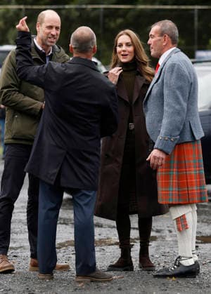 The Prince and Princess of Wales visit Bute Shinty Club The Prince and Princess of Wales visit Bute Shinty Club, Rothesay, Bute, UK, on the 17th September 2026. Picture by Jeff J Mitchell WPA-Pool Rothesay Bute Shinty Club Bute UK  WHA-0831