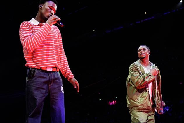 AMSTERDAM - Claude and Typhoon during The Streamers performance at the Ziggo Dome on the occasion of their 5th anniversary. RAMON VAN FLYMEN ANP netherlands out - belgium out  Copyright: xx x569023653x originalFilename: 569023653.jpg