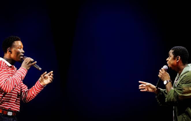 AMSTERDAM - Claude and Typhoon during The Streamers performance at the Ziggo Dome on the occasion of their 5th anniversary. RAMON VAN FLYMEN ANP netherlands out - belgium out  Copyright: xx x569023658x originalFilename: 569023658.jpg