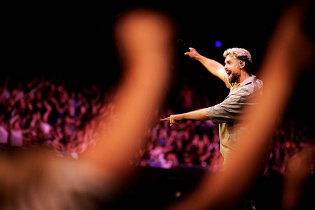 AMSTERDAM - Nick Schilder during The Streamers performance at the Ziggo Dome on the occasion of their 5th anniversary. RAMON VAN FLYMEN ANP netherlands out - belgium out  Copyright: xx x569024589x originalFilename: 569024589.jpg
