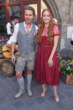 Adi Weiss and Barbara Meier at the HEIDIFEST 2026 at the Hofbräuhaus in Munich on September 17, 2026