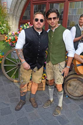 Gustav Schäfer and Joel Mattli at HEIDIFEST 2026 at the Hofbräuhaus in Munich on September 17, 2026