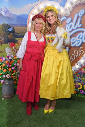 Heidi Klum, her dog Fritz, and her mother Erna at HEIDIFEST 2026 at the Hofbräuhaus in Munich on September 17, 2026
