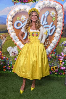 Heidi Klum, her dog Fritz, with her dog Fritz at the HEIDIFEST 2026 at the Hofbräuhaus in Munich on September 17, 2026