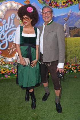 Mousse T with his wife Khadra Sufi at the HEIDIFEST 2026 at the Hofbräuhaus in Munich on September 17, 2026