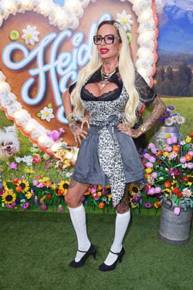 Gina Lisa Lohfink at the HEIDIFEST 2026 at the Hofbräuhaus in Munich on September 17, 2026
