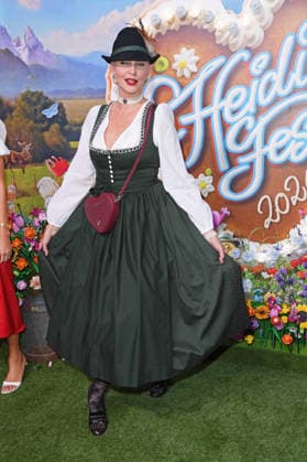 Nadja Auermann at HEIDIFEST 2026 at the Hofbräuhaus in Munich on September 17, 2026
