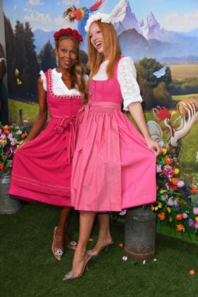 Anna Ermakova with her mother, Angela Ermakova, at HEIDIFEST 2026 at the Hofbräuhaus in Munich on September 17, 2026