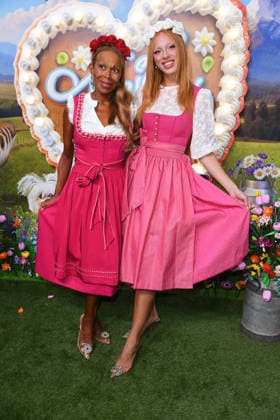 Anna Ermakova with her mother, Angela Ermakova, at HEIDIFEST 2026 at the Hofbräuhaus in Munich on September 17, 2026