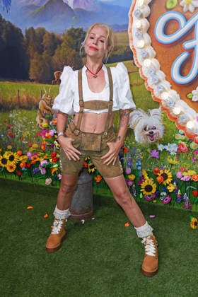 Michelle at the HEIDIFEST 2026 at the Hofbräuhaus in Munich on September 17, 2026