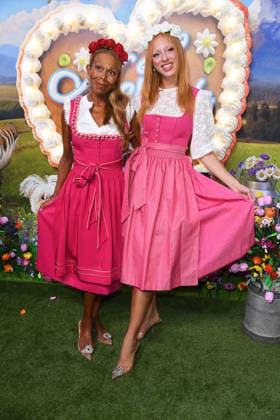 Anna Ermakova with her mother, Angela Ermakova, at HEIDIFEST 2026 at the Hofbräuhaus in Munich on September 17, 2026