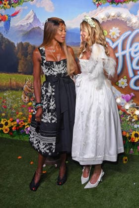 Naomi Campbell, Heidi Klum, and Fritz the dog at the HEIDIFEST 2026 at the Hofbräuhaus in Munich on September 17, 2026
