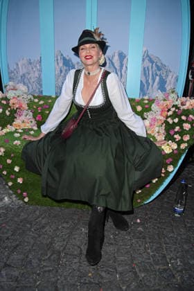 Nadja Auermann at HEIDIFEST 2026 at the Hofbräuhaus in Munich on September 17, 2026