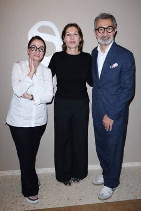 Anne-Sophie Pic Paris Opening Party - Paris Mathilde Seigner, Anne-Sophie Pic and David Sinapian attend Anne-Sophie Pic Paris Party on September 17, 2026 in Paris, France. Photo by Jerome Dominé ABACAPRESS.COM Paris France  Copyright: xDominexJerome ABACAx