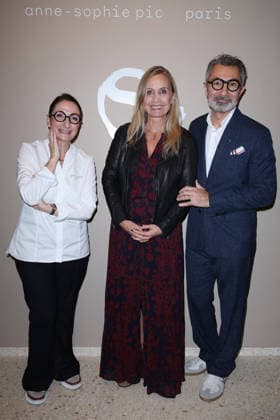Anne-Sophie Pic Paris Opening Party - Paris Catherine Marchal, Anne-Sophie Pic and David Sinapian attend Anne-Sophie Pic Paris Party on September 17, 2026 in Paris, France. Photo by Jerome Dominé ABACAPRESS.COM Paris France  Copyright: xDominexJerome ABACAx