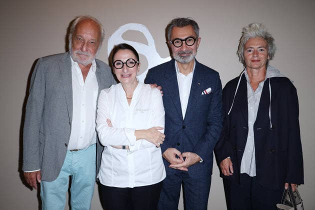 Anne-Sophie Pic Paris Opening Party - Paris François Berléand and his wife Alexia Stresi, Anne-Sophie Pic and David Sinapian attend Anne-Sophie Pic Paris Party on September 17, 2026 in Paris, France. Photo by Jerome Dominé ABACAPRESS.COM Paris France  Copyright: xDominexJerome ABACAx