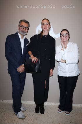 Anne-Sophie Pic Paris Opening Party - Paris Constance Gay, Anne-Sophie Pic and David Sinapian attend Anne-Sophie Pic Paris Party on September 17, 2026 in Paris, France. Photo by Jerome Dominé ABACAPRESS.COM Paris France  Copyright: xDominexJerome ABACAx
