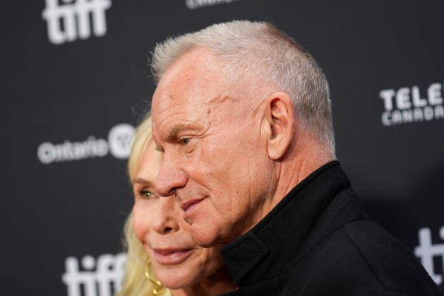 2026 Toronto International Film Festival - Up Against It TORONTO, CANADA - SEPTEMBER 17 : Trudie Styler (L) and Sting (R) attend the premiere of Up Against It during the 2026 Toronto International Film Festival at Roy Thomson Hall in Toronto, Ontario, Canada on September 17, 2026. Mert Alper Dervis Anadolu Toronto Canada. Editorial use only. Please get in touch for any other usage.  Copyright: x2026xAnadoluxMertxAlperxDervisx