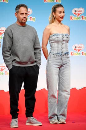 Moritz Bleibtreu and Anna Carina Woitschack at kinderTag 2026 at the Atelier Gardens in Berlin, September 17, 2026 Foto:xN.xKubelkax xFuturexImagex kindertag_6904