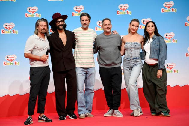 Tommy Scheel, Massimo Sinato, Tom Beck, Moritz Bleibtreu, Anna Carina Woitschack, and Chryssanthi Kavazi at kinderTag 2026 at the Atelier Gardens in Berlin, September 17, 2026 Foto:xN.xKubelkax xFuturexImagex kindertag_6911