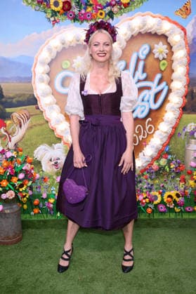 Franziska Knuppe upon her arrival at the RTL TV show HeidiFest by Heidi Klum at the Hofbräuhaus in Munich, September 17, 2026 Foto:xK.xKriegerx xFuturexImagex heidifest_6540