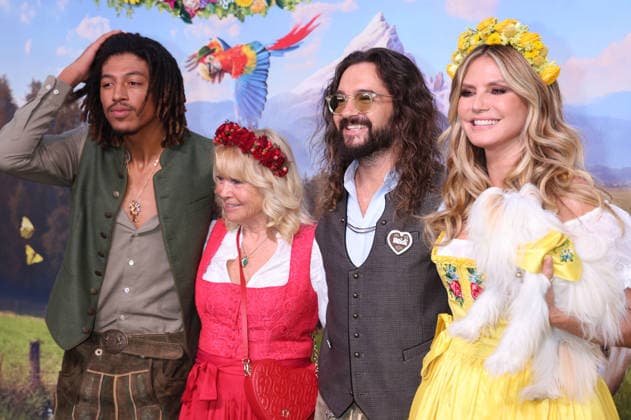 Henry Samuel, Erna Klum, Tom Kaulitz, and Heidi Klum arriving at the RTL TV show HeidiFest by Heidi Klum at the Hofbräuhaus in Munich, September 17, 2026 Foto:xK.xKriegerx xFuturexImagex heidifest_6548