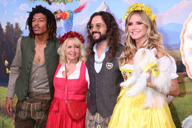 Henry Samuel, Erna Klum, Tom Kaulitz, and Heidi Klum arriving at the RTL TV show HeidiFest by Heidi Klum at the Hofbräuhaus in Munich, September 17, 2026 Foto:xK.xKriegerx xFuturexImagex heidifest_6549