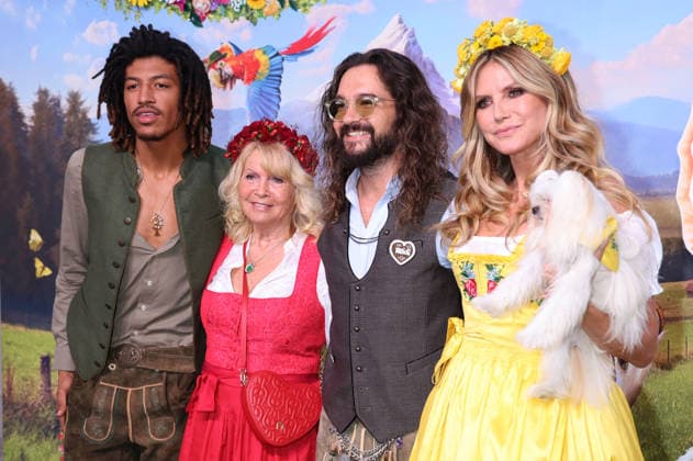 Henry Samuel, Erna Klum, Tom Kaulitz, and Heidi Klum arriving at the RTL TV show HeidiFest by Heidi Klum at the Hofbräuhaus in Munich, September 17, 2026 Foto:xK.xKriegerx xFuturexImagex heidifest_6550