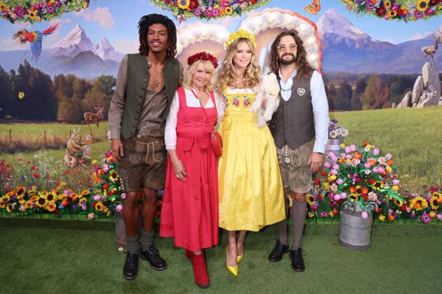 Henry Samuel, Erna Klum, Heidi Klum, and Tom Kaulitz arriving at the RTL TV show HeidiFest by Heidi Klum at the Hofbräuhaus in Munich, September 17, 2026 Foto:xK.xKriegerx xFuturexImagex heidifest_6573