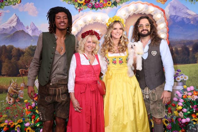 Henry Samuel, Erna Klum, Heidi Klum, and Tom Kaulitz arriving at the RTL TV show HeidiFest by Heidi Klum at the Hofbräuhaus in Munich, September 17, 2026 Foto:xK.xKriegerx xFuturexImagex heidifest_6574
