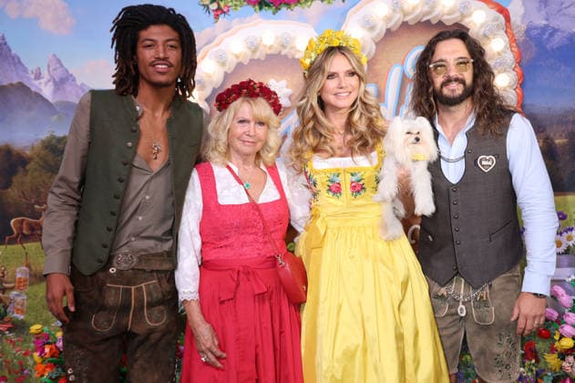 Henry Samuel, Erna Klum, Heidi Klum, and Tom Kaulitz arriving at the RTL TV show HeidiFest by Heidi Klum at the Hofbräuhaus in Munich, September 17, 2026 Foto:xK.xKriegerx xFuturexImagex heidifest_6575