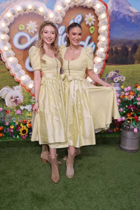 Eleonora Berger and Luise Berger upon their arrival at the RTL TV show HeidiFest by Heidi Klum at the Hofbräuhaus in Munich, September 17, 2026 Foto:xK.xKriegerx xFuturexImagex heidifest_6590