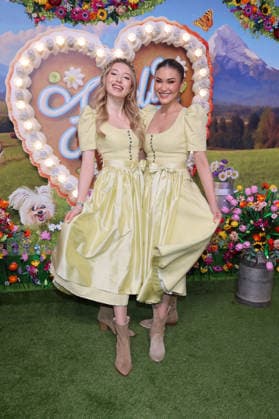 Eleonora Berger and Luise Berger upon their arrival at the RTL TV show HeidiFest by Heidi Klum at the Hofbräuhaus in Munich, September 17, 2026 Foto:xK.xKriegerx xFuturexImagex heidifest_6589