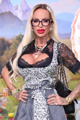 Gina Lisa Lohfink upon her arrival at the RTL TV show HeidiFest by Heidi Klum at the Hofbräuhaus in Munich, September 17, 2026 Foto:xK.xKriegerx xFuturexImagex heidifest_6611