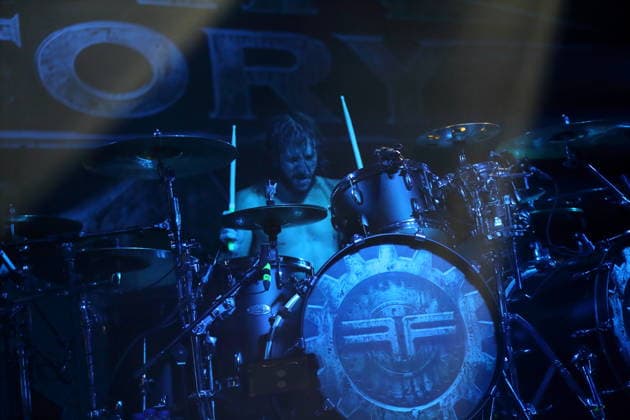 Pete Webber of the band Fear Factory at a concert at Huxleys Neue Welt in Berlin, September 17, 2026 Fear Factory Concert Berlin