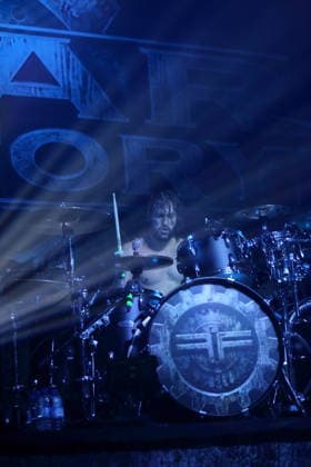 Pete Webber of the band Fear Factory at a concert at Huxleys Neue Welt in Berlin, September 17, 2026 Fear Factory Concert Berlin