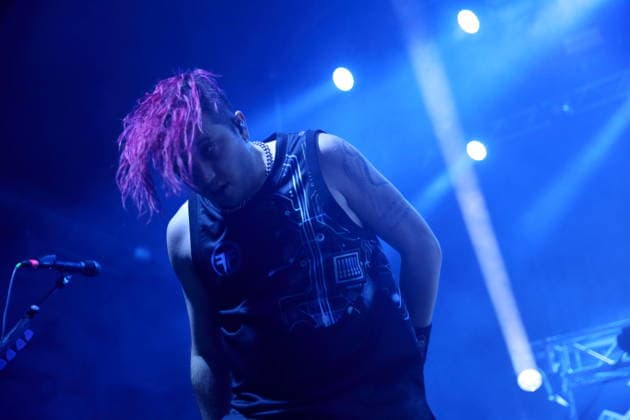 Milo Silvestro of the band Fear Factory at a concert at Huxleys Neue Welt in Berlin, September 17, 2026 Fear Factory Concert Berlin