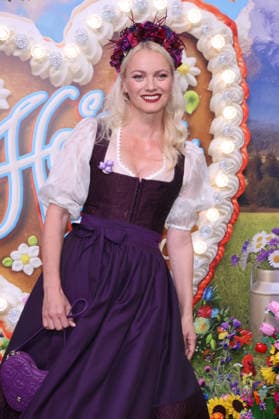 Franziska Knuppe upon her arrival at the RTL TV show HeidiFest by Heidi Klum at the Hofbräuhaus in Munich, September 17, 2026 Foto:xK.xKriegerx xFuturexImagex heidifest_6684