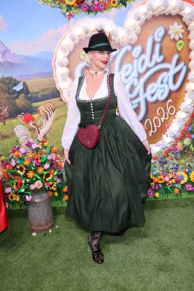 Nadja Auermann upon her arrival at the RTL TV show HeidiFest by Heidi Klum at the Hofbräuhaus in Munich, September 17, 2026 Foto:xK.xKriegerx xFuturexImagex heidifest_6716