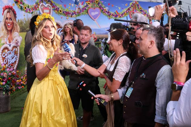 Heidi Klum arriving at the RTL TV show HeidiFest by Heidi Klum at the Hofbräuhaus in Munich, September 17, 2026 Foto:xK.xKriegerx xFuturexImagex heidifest_6780